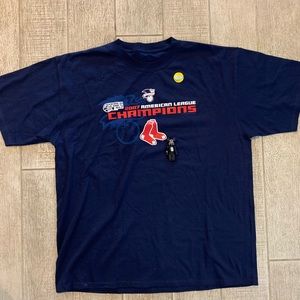 Brand new 2007 boston red sox world series american league champion shirt